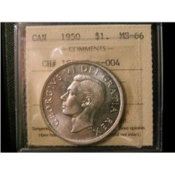 1950 $1 CH#1950 Rev-004 ICCS MS66. 