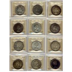 1953 NSF ,1958 to 1967 $1.  Lot of 3 ICCS MS64 Silver Dollars.