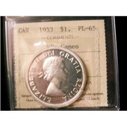 1953 $1 SF ICCS PL65 Cameo.