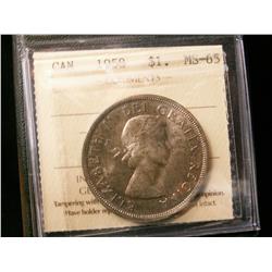 1958 $1 ICCS MS65.