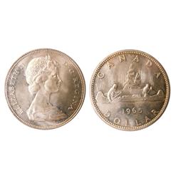 1965 $1 LgeBds Blt 5 ICCS MS65.