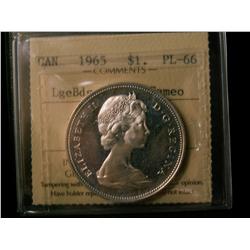 1965 $1 LgBds Ptd 5 ICCS PL66 Cameo.