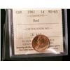 Image 1 : 1961 1¢ ICCS MS65RD.