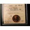 Image 1 : 1983 1¢ Near Bds ICCS MS67 Numismatic BU.  Unlisted in trend in this grade.