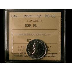 1955 5¢ NSF FL ICCS MS65.