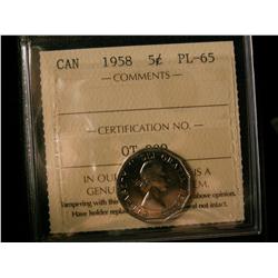 1958 5¢ ICCS PL65.