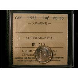 1952 10¢ ICCS MS65