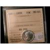 Image 1 : 1959 10¢ ICCS MS65.  White in colour.