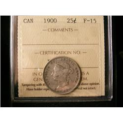 1900 25¢ ICCS F15.