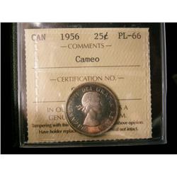 1956 25¢ ICCS PL66 Cameo.