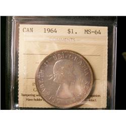 1964 $1 ICCS MS64.