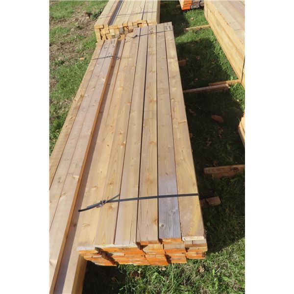 (47) 2" x 4" x 8 Feet Cedar Boards