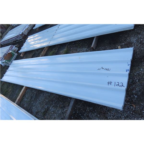 45 Sheets White Steel Cladding 14 Feet Long