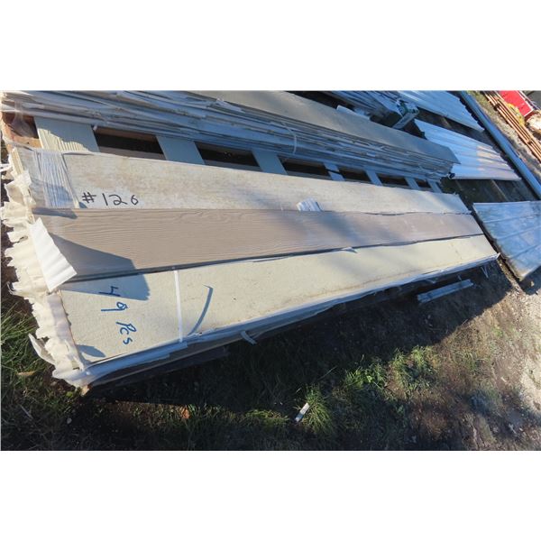 49 Pieces Grey Siding 8" x 12 Feet