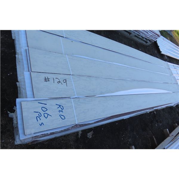 106 Pieces Red Siding 8" x 12 Feet