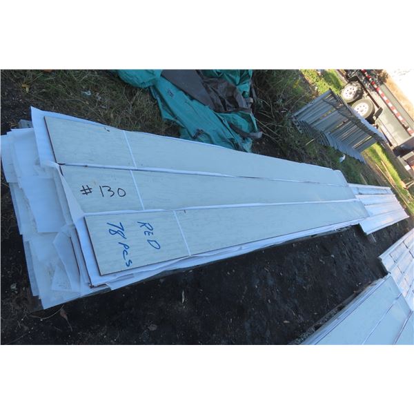 78 Pieces Red Siding 8" x 12 Feet