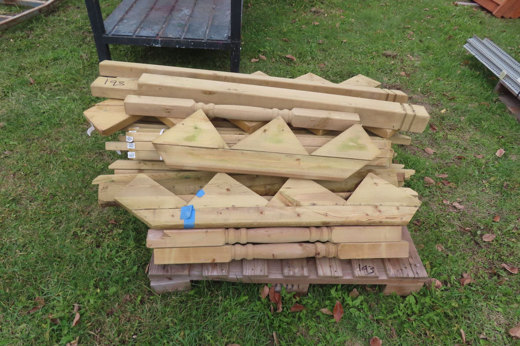 Treated Step Riser Green Treated Stair Risers/posts/spindals/deck Material - McSherry ...