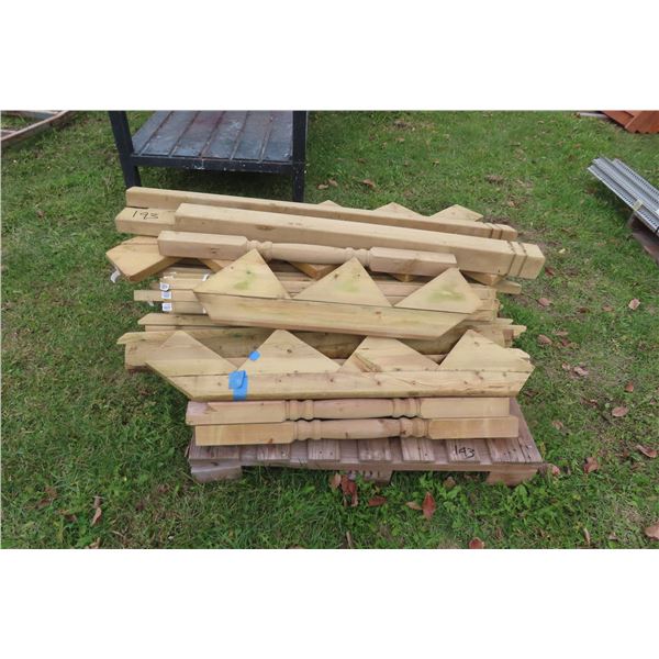 Green Treated Stair Risers/posts/spindals/deck Material
