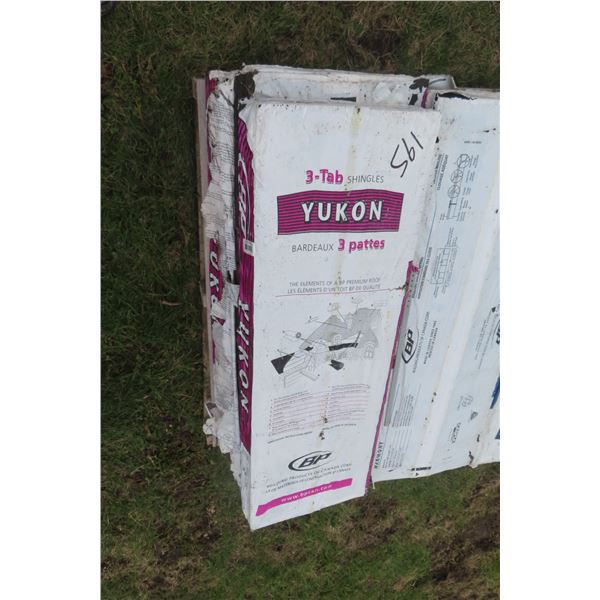 5 X Bundles of 3-tab Yukon Ashphalt Shingles