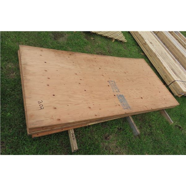 5 X Fir Sheeting Plywood - 4' X 8' X 5/8"