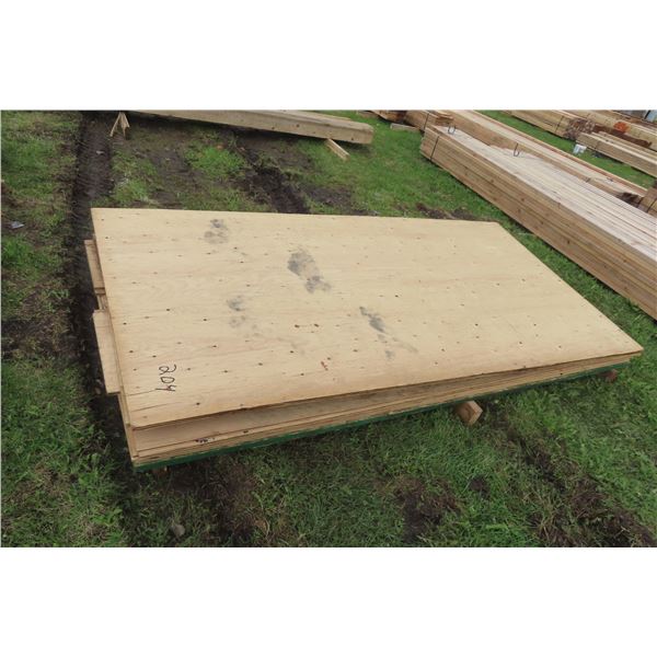 5 X Sheets 3/8 Spruce Plywood - 6 X Sheets 3/8 16" X 8' - 2 X Osb Partial Sheets