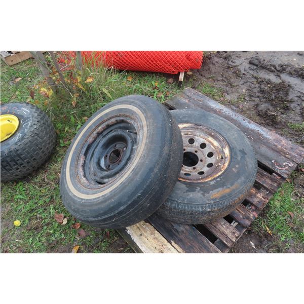 2 Tires and Rims - 14" and 15"