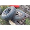 Image 2 : 2 Tires and Rims - 14" and 15"