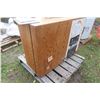 Image 2 : Wall Mount 2 Door Wood Shop Cabinet 34" X 19" X 45"