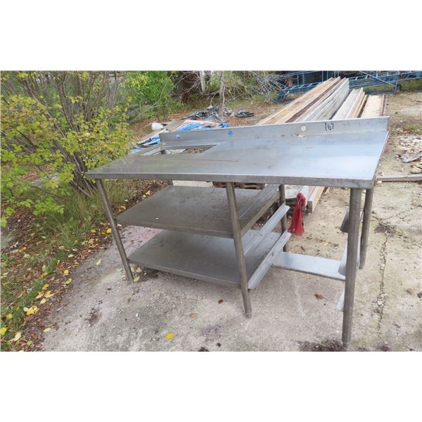 Stainless Steel Table/counter Bench 32" X 36" X 66"