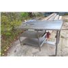 Image 1 : Stainless Steel Table/counter Bench 32" X 36" X 66"