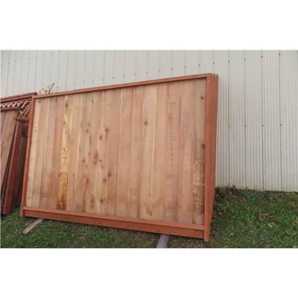 10 X Cedar Fence Panels - 66" X 5'-06