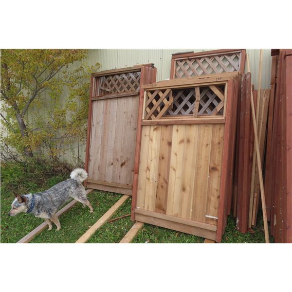 13 X Cedar Gate/fence Panels 36" X 57"
