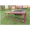 Image 1 : Metal Framed Shop Bench on Castors 90" X 20 1/2" X 32"