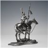 Image 2 : Native American Pewter Warrior on Horseback with Spear