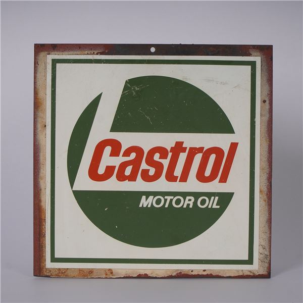 Castrol Motor Oil Tin Advertising Sign