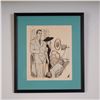 Image 1 : Wayne Hall Original Illustration, Don't Say That Word, 1945, Signed