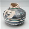 Image 1 : Navajo Polychrome Incised Pottery Vase by Doreen Lansing and R. Nelson