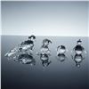 Image 2 : 4pc Swarovski Crystal Figurines- Seals, Blowfish & Penguin