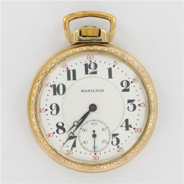 Hamilton Watch Co. 978 16S Gold Filled Pocket Watch