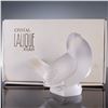 Image 5 : Lalique Frosted Crystal Figurine, Sparrow with Head Up