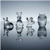 Image 2 : 4pc Swarovski Crystal Figurines, Owl, Rabbit, Fawn, and Butterfly