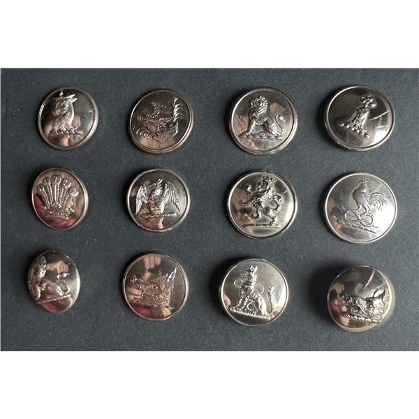 A framed selection of division 1 Livery buttons