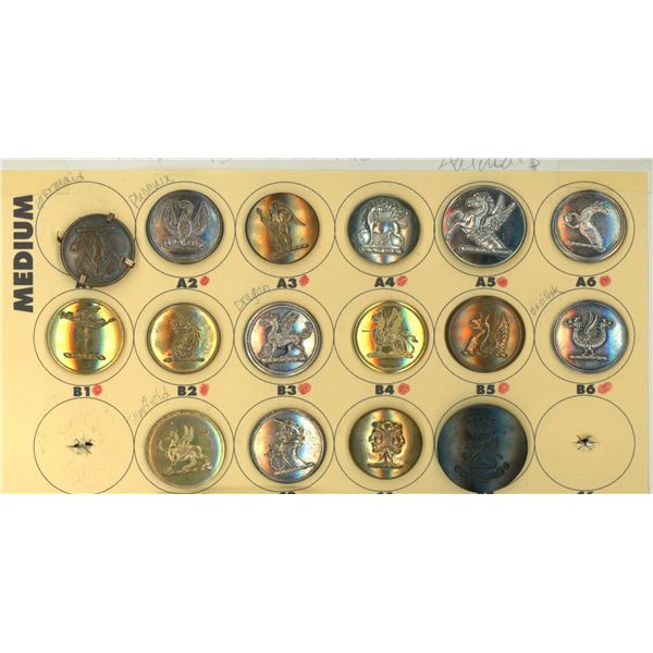 A small card of division one Livery Buttons