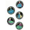 Image 1 : A small card of Div 3 studio artist pictorial buttons