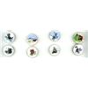 Image 2 : A partial card of div. 3 pictorial porcelain buttons