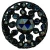 Image 4 : A card of division one assorted black glass buttons