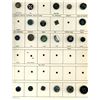 Image 3 : 6 Cards of mostly div. 1 assorted black glass buttons