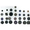 Image 3 : 2 Partial cards of division one glass buttons