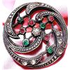 Image 1 : A division one colorful jeweled button