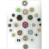 Image 1 : A card of division three "Glitz" jeweled buttons